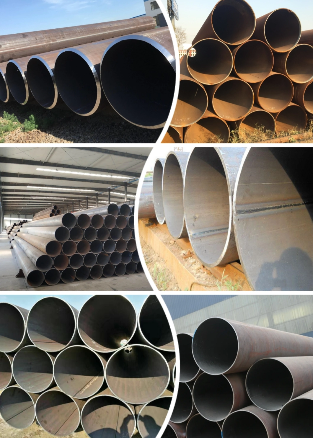 Carbon Steel ASTM A106 API 5L DIN GB 1629 Welded Line Pipe Reasonable Price Materials Building Straight Seam ERW LSAW X42/X52/X60 Seamless Spiral Galvanizing