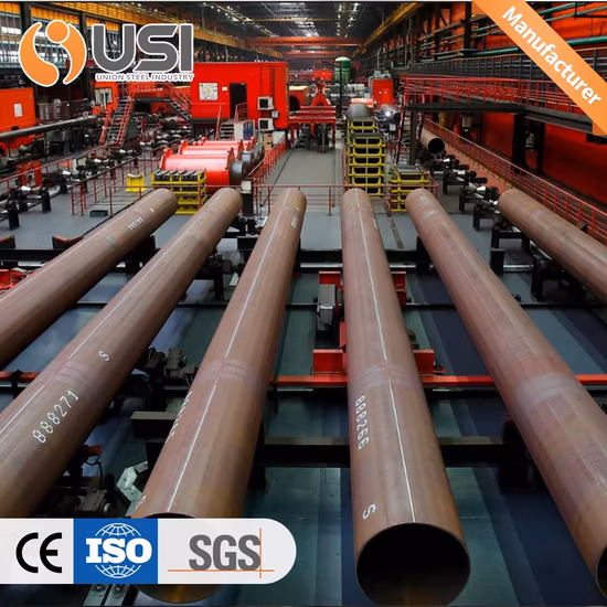 Aço Carbono LSAW ERW API 5CT X52 X60 ASTM A106b/ API5l/API 5CT 8